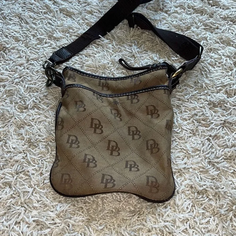 Dooney & Bourke Leather and Jacquard Crossbody Bag